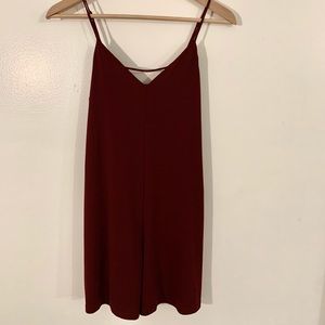 Urban Outfitters Romper Wine Red
